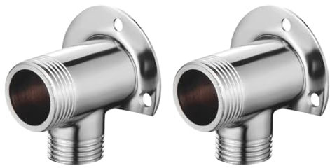Namvo Kit d'installation de Robinet de Baignoire exposé 2 pièces, Adaptateur de Douche, convertisseur de Base, Valve thermostatique, système de Douche extérieur, Fixation métallique 6 Points