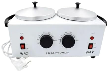 FashionCha Kit d'épilation à la maison de Machine de fondeur de réchauffeur de cire de Double Pot pour l'épilateur de SPA de main et de pieds