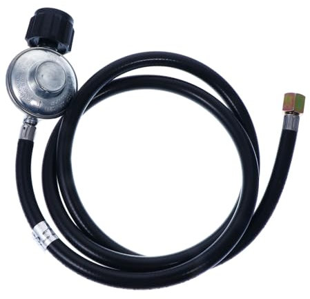 BESPORTBLE 1.5m Regulador De Gas Presión con Manguera para Barbacoas y Estufas Conexiones De Seguro