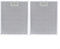 Entgoinggo 2 filtros de aluminio para campana extractora de malla de metal, filtro de ventilación de 325 x 340 x 9 mm, 5 capas de filtración para circulación de aire