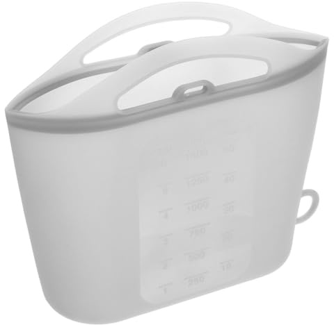 Healifty Reusable Silicone Microwave Steam Bag Capacity Food Storage for Vegetables Fruits Lightweight Odorless Safe Reheat and Store