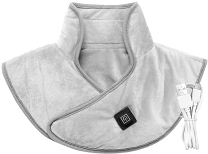 Kabellos Akku Heizkissen Für Nacken Schulter, Nackenwärmer Schulterwärmer Mit 3 Temperaturstufen, Elektrisches Nacken Wärmekissen Für Zuhause Büro Auto Reisen