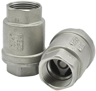 SRTYDCUR 1/4 3/8 1/2 3/4 1 2 BSP Innengewinde SS304 316L Edelstahl Vertikales Rückschlagventil Einweg-Rückschlagventil(1/2,SS316)