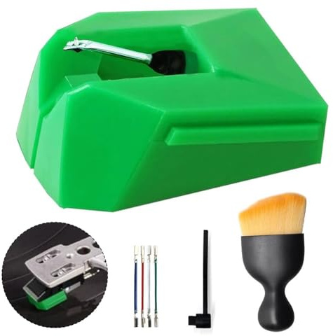 NINMORTH AT-VMN95E for Replacement Stylus for AT-LP120X-USB Turntable, Elliptical 0.3 x 0.7 mil Tip, Aluminum Shank, Includes Brush and Screws