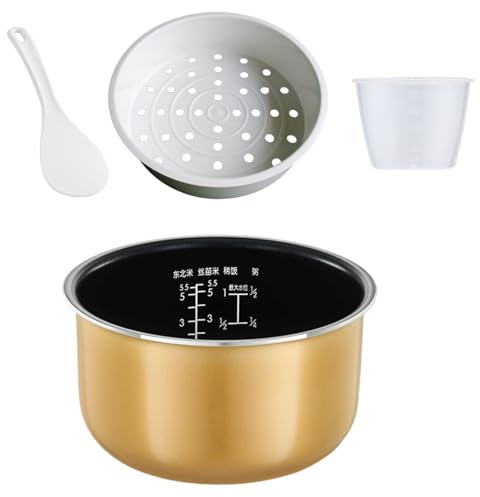 Rice Cooker Replacement Bowl 3L 4L 5L Capacity Coating Universally Compatibility Kitchen Essential Rice Cooker Inner Pot