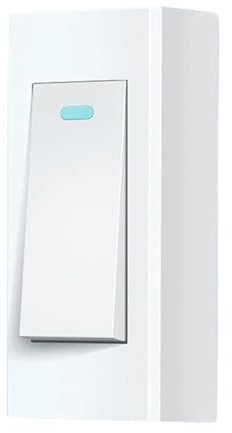 TEHAUX Petit Interrupteur Mural Unipolaire 10 A 220 V pour Lampe Domestique, Accessoire Lumineux Blanc Design Simple et Fonction Multi-usage pour Mur du Chevet