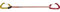 Climbing Technology Fly-Weight Evo Long Set 35 cm Rinvio, Rosso/Giallo, 35 cm