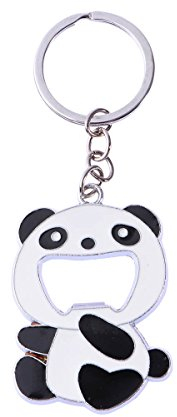 Toyvian Porte-clés du décapsuleur Portable Panda Beer Soda
