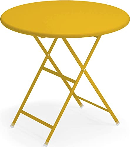 Emu Arc en Ciel rund Klapptisch Ø cm 80 Farbe Gelb Curry Code 62