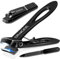 Nail Clippers for Thick Nails - DRMODE Large Toe Nail Clippers for Thick Nail with 16mm Wide Jaw Opening, Heavy Duty Toenail Clippers Cutter for Seniors Men Big