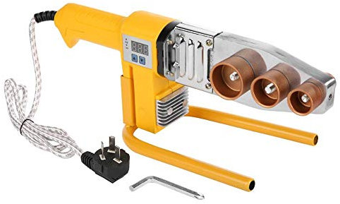 Ensemble de machine de fonte chaude, tube de chauffage électrique de tube de machine de soudage haute résistance de 220V 750W PPR Outil de fonte chaude avec kit de clé à vis à tête de moule à affichag