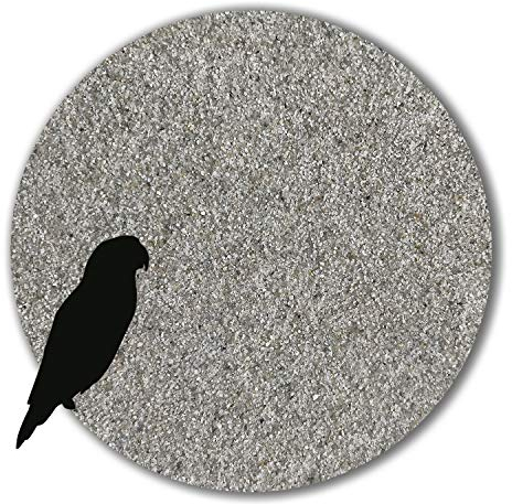 12 kg Vogelsand ohne Zusatzstoffe wie Anis und Grit grau hellgrau keimfrei qualitativ hochwertig Bodengrund für Käfige (fein)