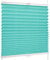 SchattenFreude Basic Klemmfix-Plissee für Fenster | Mit Klemm-Haltern | Ohne Bohren | Türkis, Breite: 50cm x Höhe: 100cm