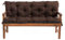 Mayaadi Home Gartenbankauflage Bankauflage Bankkissen Sitzkissen Polsterauflage Sitzpolster Braun 180x60x50cm