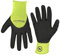 Flexzilla Pro GC241PXL 3/4 Dip Palm, Black/ZillaGreen, XL Crinkle Latex Glove, X-Large