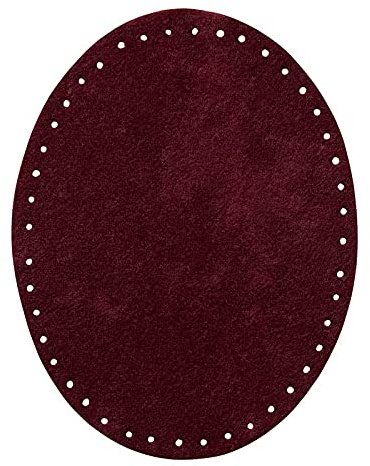 Mono-Quick 100xx 2er Flicken Wildlederimitat, Applikation, Bügelbild, Patch Oval (10047 - Beere)
