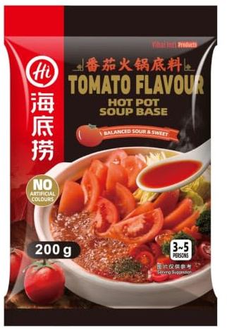 Basis für Fondue, Tomaten-Geschmack, Haidilao, 200 g