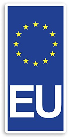 2 x 10 cm große Vinyl-Aufkleber für die Europäische Union-Flagge – Europa EU Aufkleber #70224