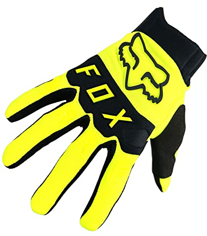 Fox Dirtpaw Glove Fahrrad MTB / MX Cross Langfinger Handschuhe (Neon Gelb, M = Medium)