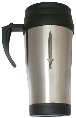 Sword Insulated Travel Mug Stainless Steel Personalised Gift 358