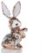 Deko-Hase Osterhase Osterdeko-Hase Wendepailletten Hase mit Wende Pailetten