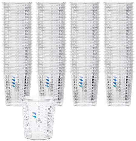 BenBow Vaso Medidor Profesional 300x 680ml - Escala Diversa Para Mezclar y Pintar - Con Escala Para Medir