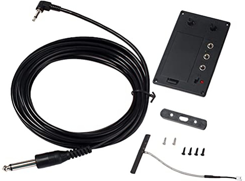 Milisten 1 Satz Equalizer Preamp Violine Tonabnehmer Violine Tonabnehmer und Vorverstärker Violine Tonabnehmer Vorverstärker mit Tonabnehmer Kabel Vorverstärker Tonabnehmer für Violine Verstärker Eq