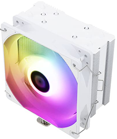 Thermalright Assassin King 120 SE White ARGB CPU Air Cooler, AK120 SE White ARB, 5 Heatpipes, TL-C12CW-S PWM Quiet Fan CPU Cooler with S-FDB Bearing, for AMD AM4/Intel LGA1700/1150/1151/1200