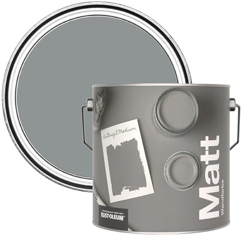 Rust-Oleum Peinture Mate Murs et Plafonds Grise - Anthracite moyen 2,5L