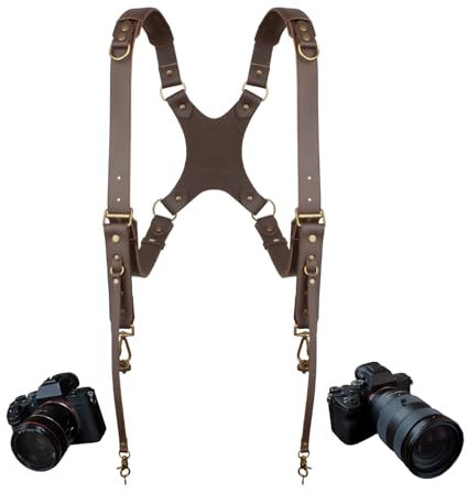 4J LEDR Tracolla per fotocamera, Cinghia Per Fotocamera Tracolla Macchina Fotografica,Tracolla Fotocamera,Cinghia Fotocamera,Cinghia Macchina Fotografica per tutte le fotocamere DSLR/SLR,Marrone