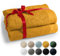 Blumtal Premium 2-TLG. Saunatuch Set 80x200cm - Saunahandtuch Oeko-TEX Zertifiziert, 100% Baumwolle, Frottier XXL- Saunatücher, Extra Weich und Saugstark, Spicy Mustard - Gelb