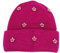 QUEEN HELENA Cappello Invernale Caldo Berretto Morbido con Strass Zuccotto Donna CP06 (IT, Testo, Taglia Unica, Fucsia)