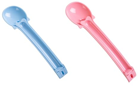 MiOYOOW 2 cucharas de golosinas para gatos, cuchara para lamer para gatos, cuchara 2 en 1 para dispensar golosinas húmedas para gatos para alimentación de aperitivos líquidos
