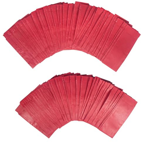 Rayher Papier-Minitüten, bordeaux, 5,3 x 11,5 cm, 250 Stück, Papiersterne basteln, Geschenktüten aus Papier, zum Befüllen, Papiertüten lebensmittelecht, 67396291