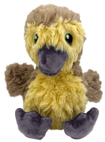 KONG Comfort Tykes weiches Plüsch-Hundespielzeug für kleine und mittelgroße Rassen (Gosling)