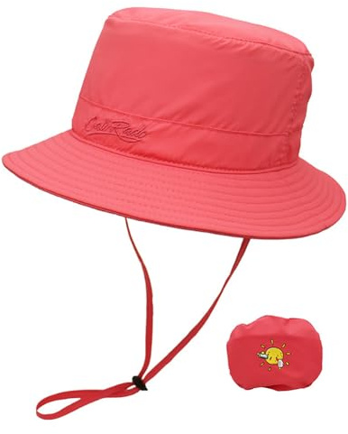 Sonnenhut Kinder Fischerhut UPF 50+ UV-Schutz Hut für Junge Mädchen | Mit Aufbewahrungstasche, Faltbar Sommerhut, Sonnenschutz Hut, Für 50-54 cm Kopfumfang