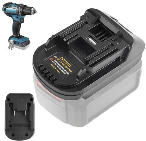 EIN18MT Battery Adapter for Einhell for Makita, Connextion Adapter Converter for Einhell 18V Li-ion Battery to Replace for Makita 18V Battery and Work for Makita 18 V Power Tools (No Battery)