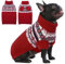 IECOii Hundepullover für Mittelgroße Hunde, Weihnachten Rollkragenpullover Hundesweatshirt, Haustier Pullover, M