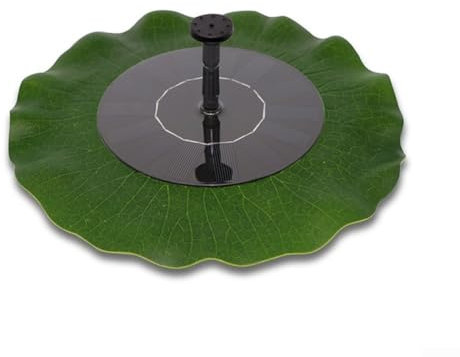 Fontaine flottante à énergie solaire avec motif feuille de lotus pour piscine et étang