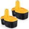2Pack 18V 6000mAh DC9096 Replacement Battery for Dewalt Battery 18v DE9098 DE9503 DE9039 DE9095 DE9096 DW9096 DW9095 DW9098 DC725