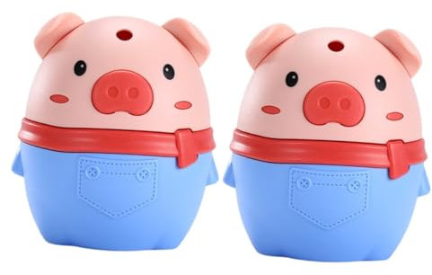Cabilock 2 Piezas Presione La Caja De Palillos Lindo Estuche para Palillos Palillo De Porta Palillos De Cerdo Lindos Palillos De Palillos Decorativos Blue Plastico PP