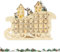 Calendario dell'avvento natalizio in legno con 24 cassetti illuminati a LED, calendario dell'avvento con musica, calendario dell'avvento vuoto da riempire con conto alla rovescia per bambini,