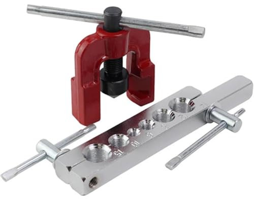Cartellatrice Svasatrice per Tubi di Rame 6-15 mm | Macchina Pagliettatrice Manuale per Flangiatura e Svaso Preciso | Utensile Professionale per Idraulica, Impiantistica e Meccanica 655541