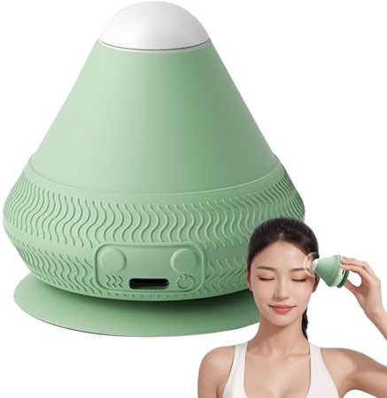 Massage-Faszienrolle, elektrischer Massageball, vibrierendes Muskelmassagegerät, lindert Verspannungen und Stress, handlich zu bedienen, 7,5 cm, für Männer und Frauen