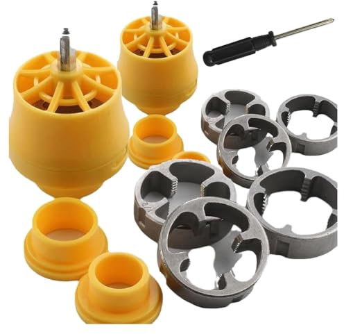 Reinscer Cortador de rosca de PVC para taladros eléctricos, cortador de roscas para tubos de agua con taladros eléctricos, cortador de rosca de PVC para taladros eléctricos
