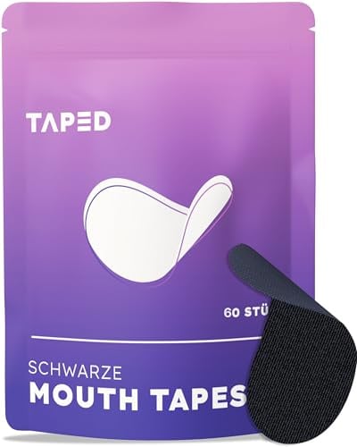Mouth Tape (60 Stück) - Mundpflaster Schlafen - Innovatives Mouthtape for sleeping - perfekte Klebleistung - Schnarchpflaster (60 Stück)