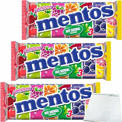 usy Bundle für Mentos Rainbow 3er Pack (9x38g Packung) + usy Block