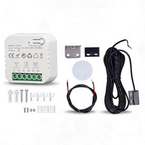 EIMSOAH Kit D'Ouverture de Porte de Garage Intelligent, Application Tuya Zigbee WiFi Porte de Garage Intelligente et Ouverture de, Télécommande de Contrôle Vocal