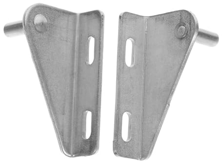 WHAMVOX 2pcs Stainless Steel Hinges Refrigerator Door Hinge Replacement for Commercial Freezers and Chest Freezers, Right Upper and Lower 28mm Mounting Distance