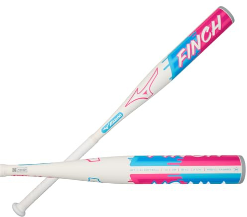 Mizuno Womens Finch Fastpitch Softball Bat (-13), Blue-White, 27 Inches